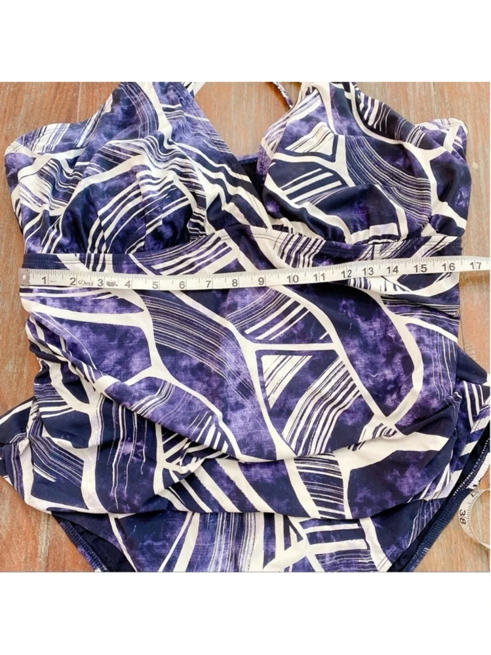 La Blanca Bali Hai Navy White One Piece Swimsuit 22W